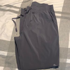 White Cross Jogger Scrub Set